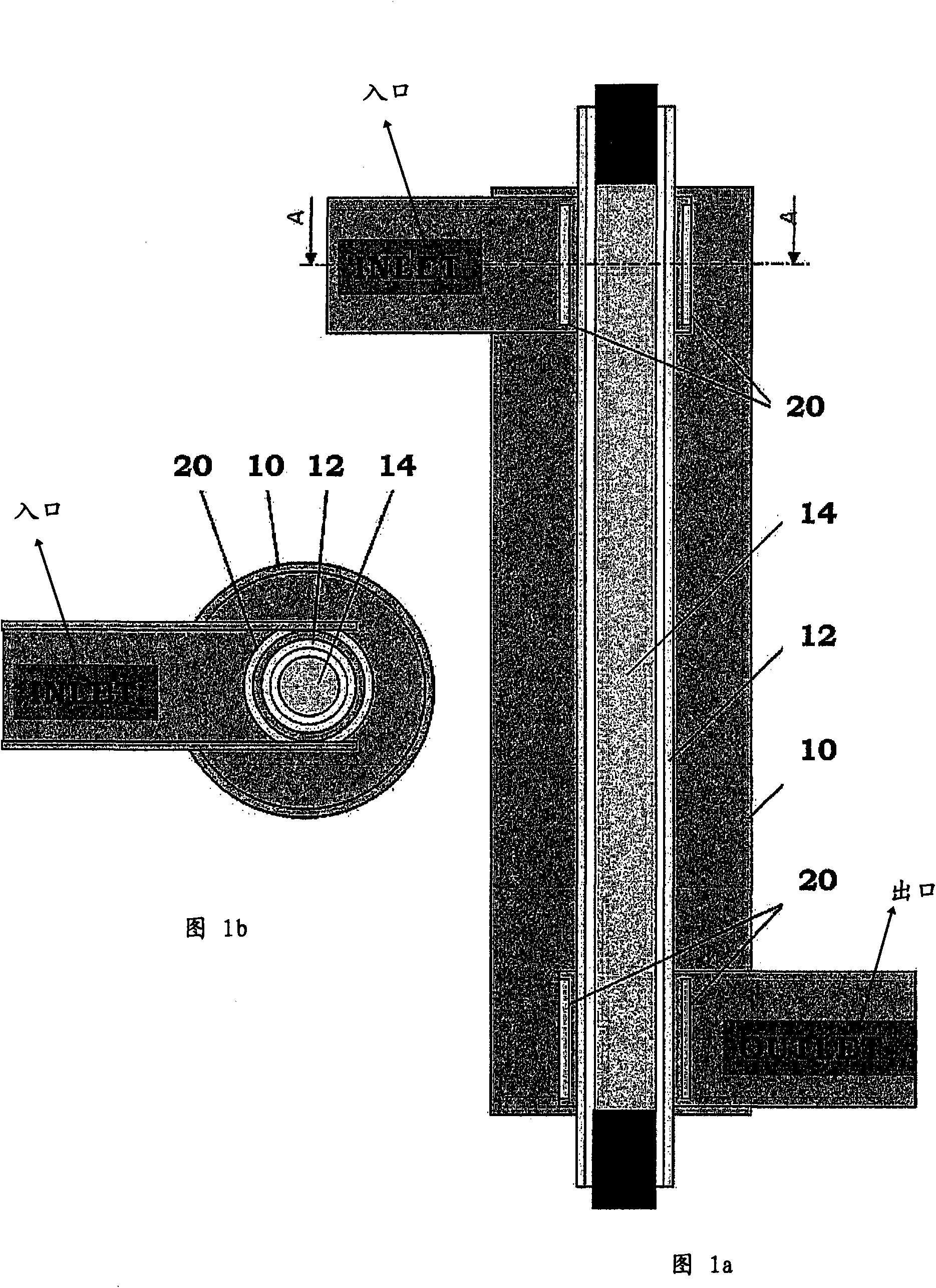 Device for treatment of fluids