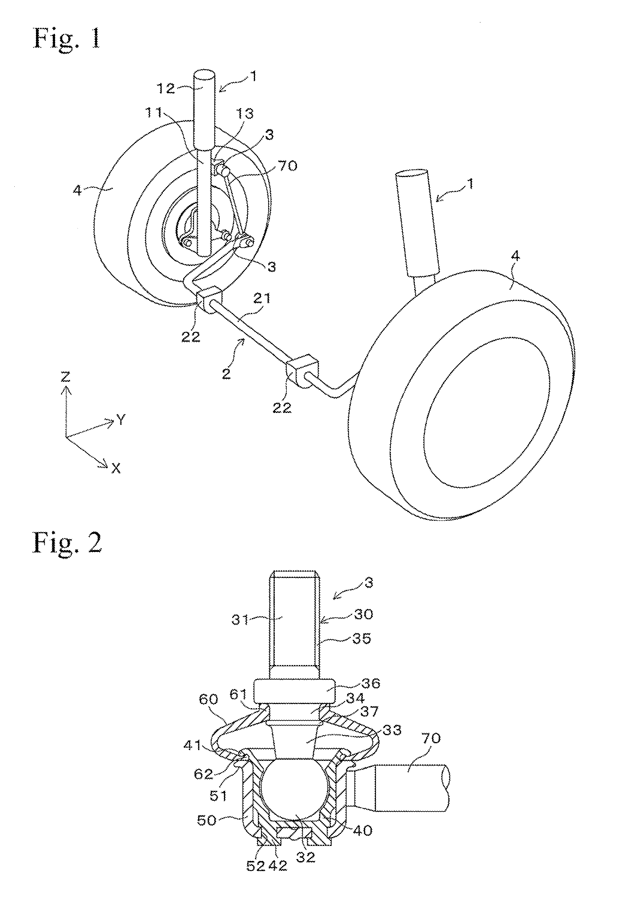 Stabilizer link and manufacturing method therefor