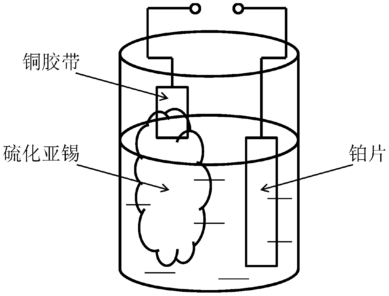 Preparation method, product and application of a two-dimensional ultrathin stannous sulfide nanosheet