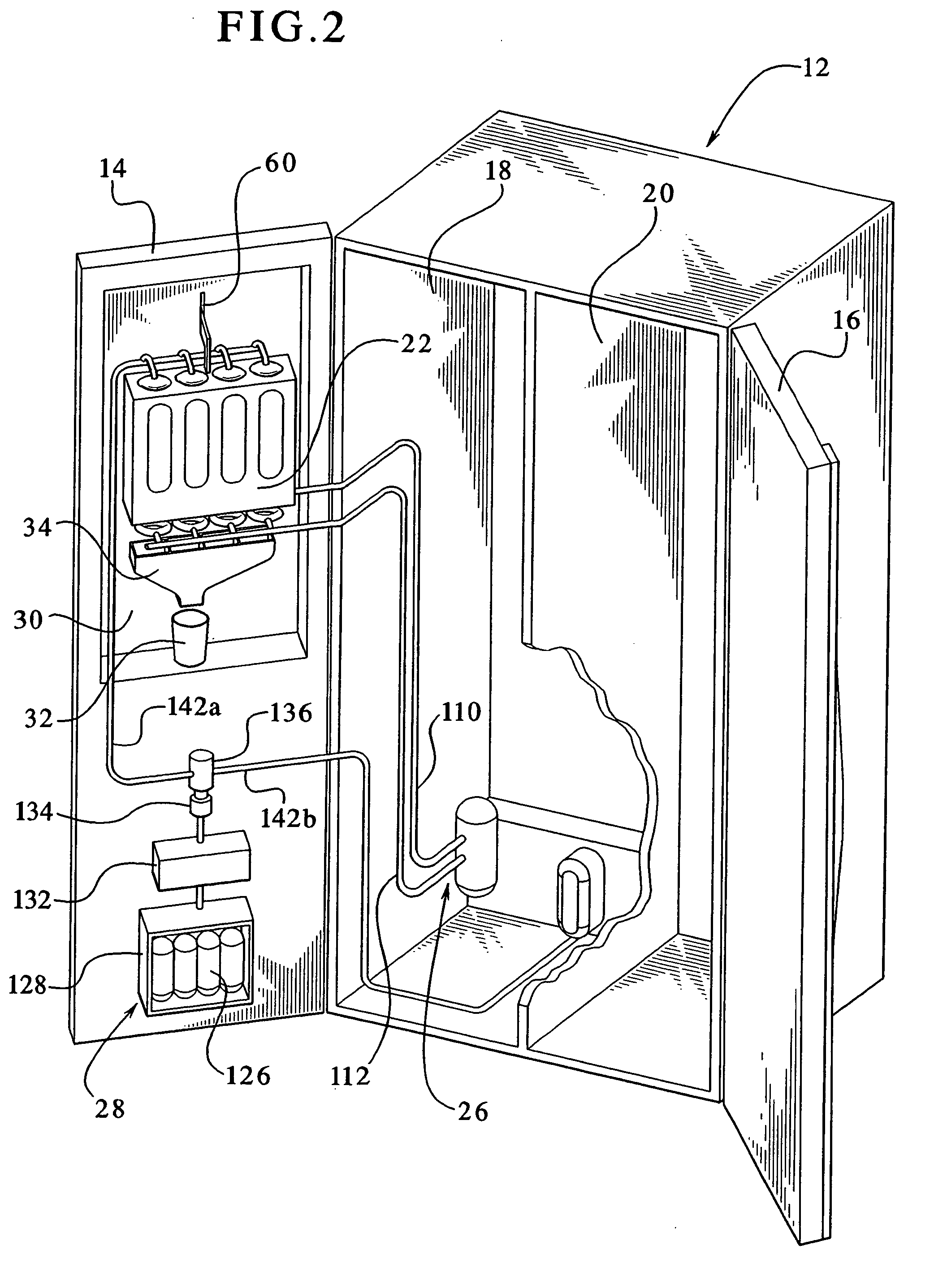 Refrigerator having a beverage dispensing apparatus with a drink supply canister holder