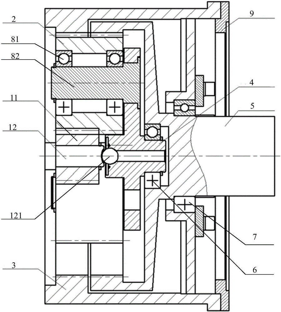 Small planetary gear reducer with large transmission ratio