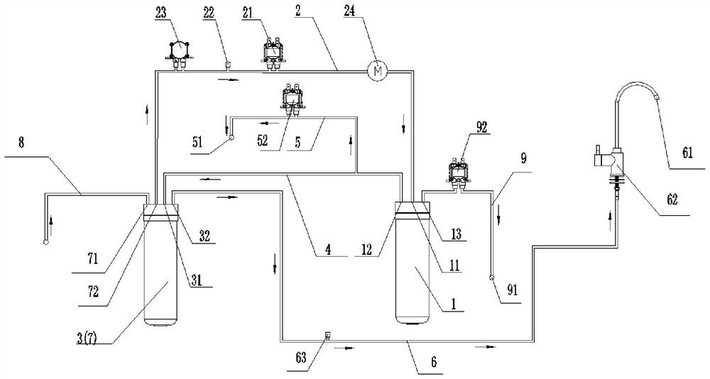 Water purifying device