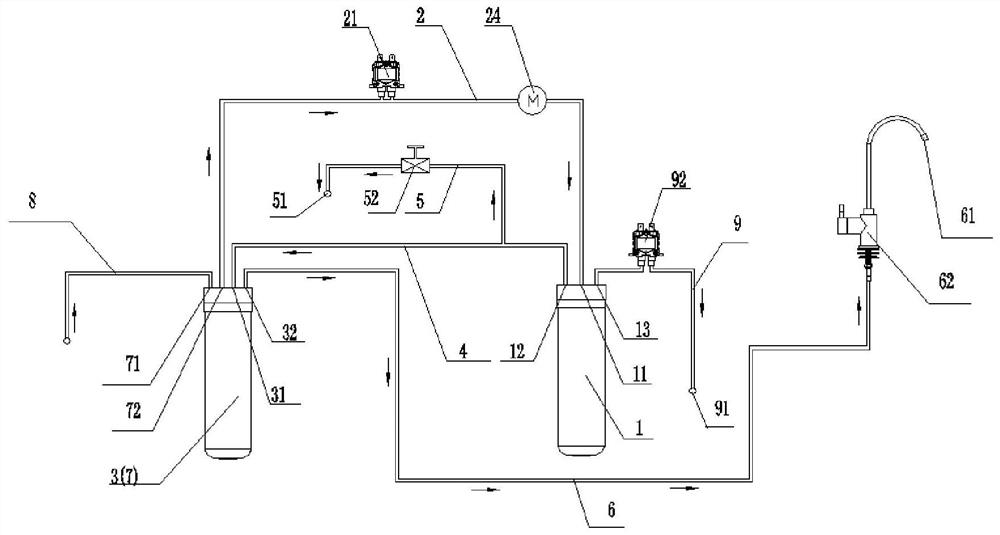 Water purifying device