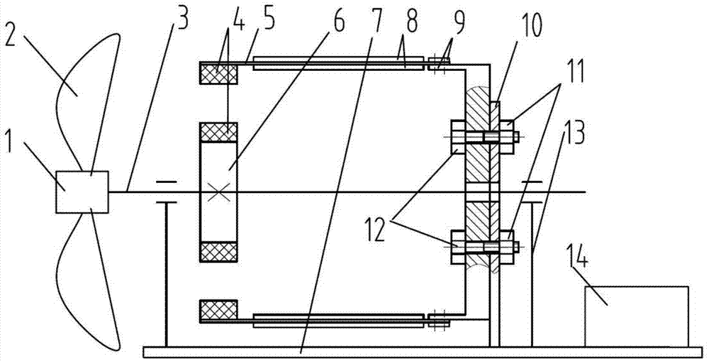 Rotary piezoelectric power generation charger driven by wind force