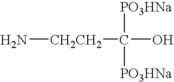 Liquid injectable formulation of disodium pamidronate