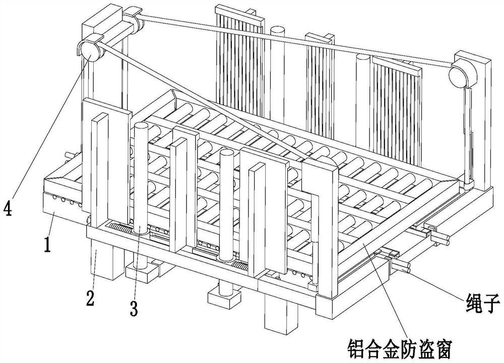 Intelligent palletizer for forming and manufacturing al-alloy door and window