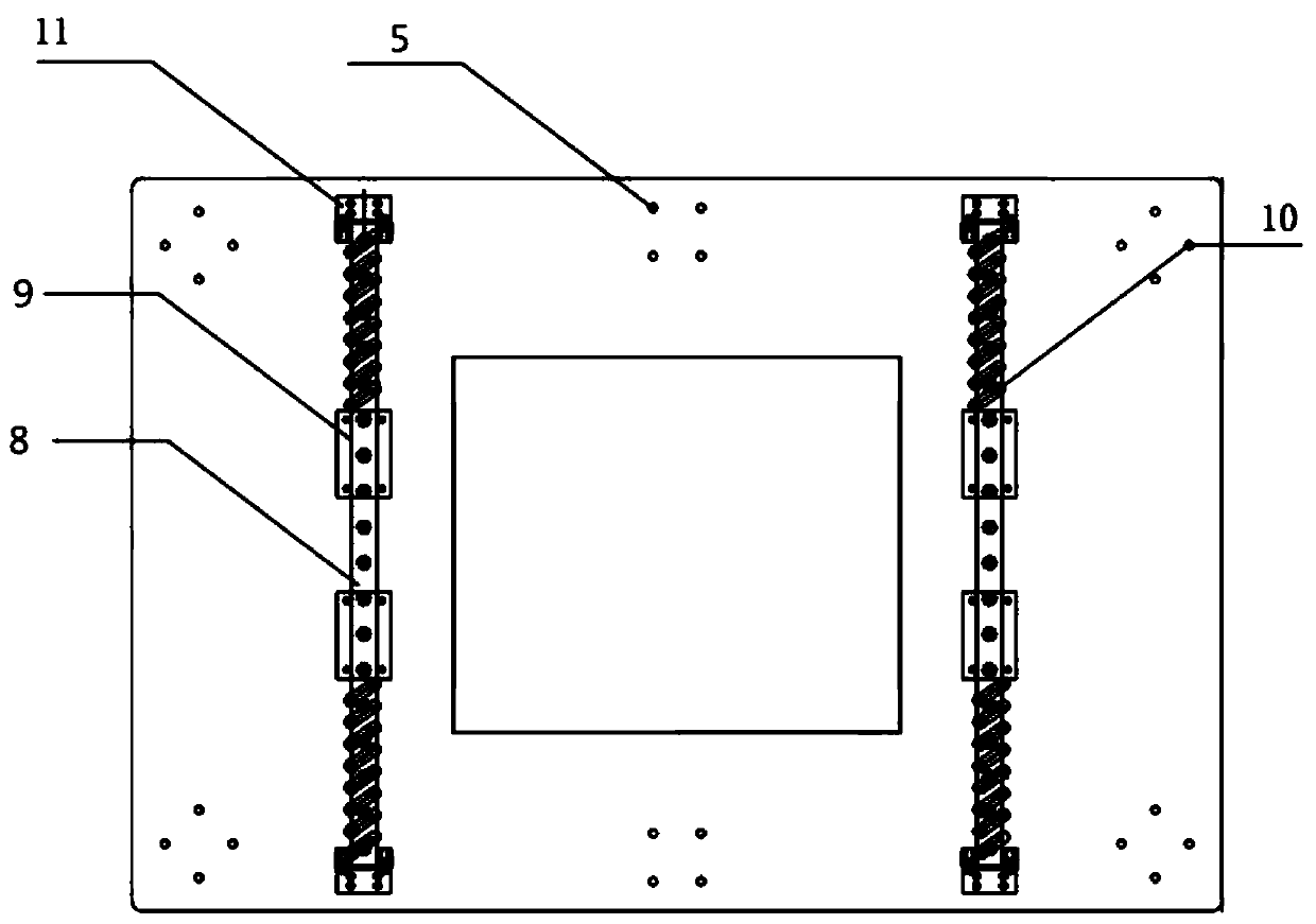 Double-layer three-dimensional cultural relic showcase shock isolation device