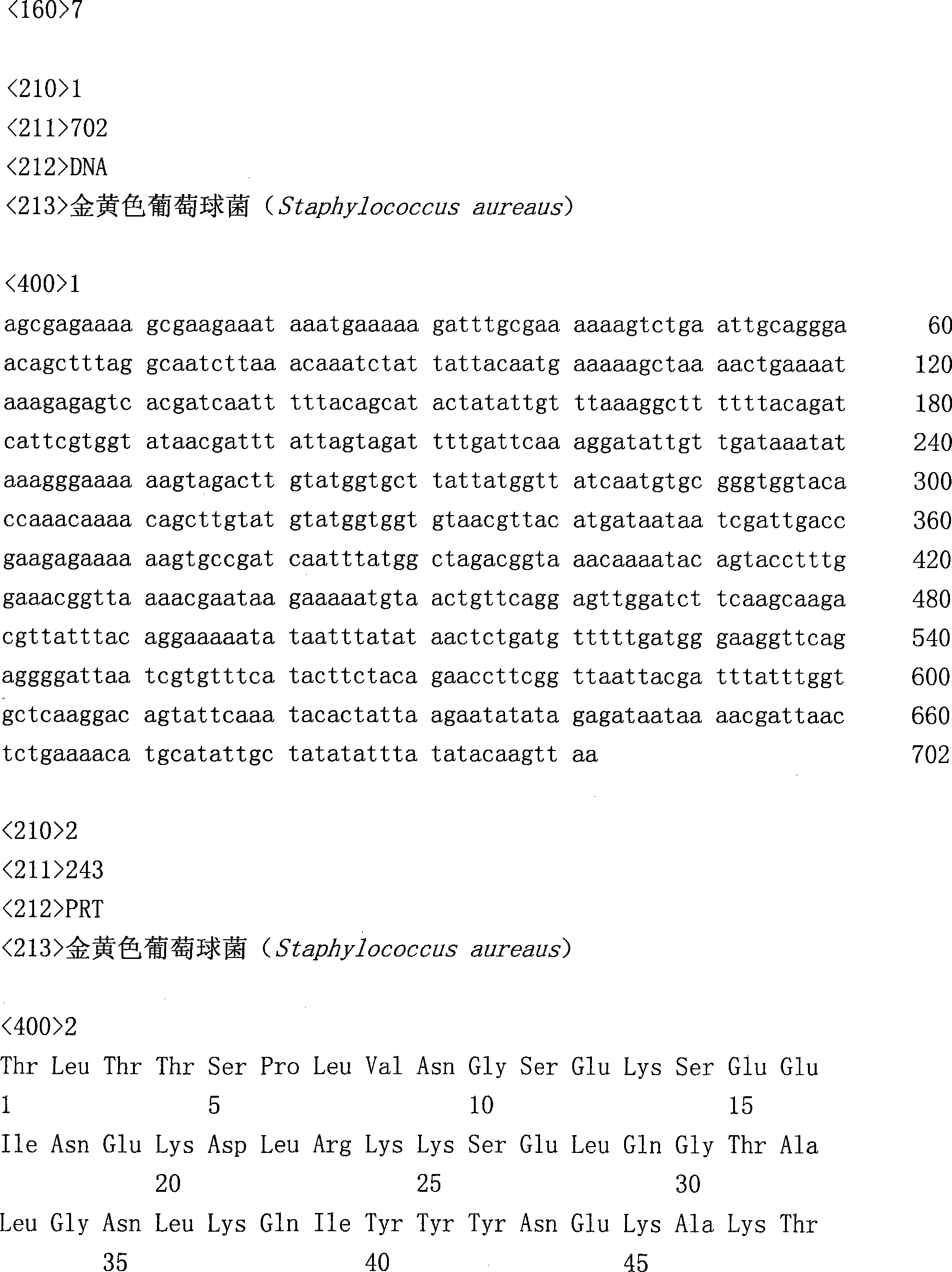 Novel use of staphylococcus enterotoxin A gene