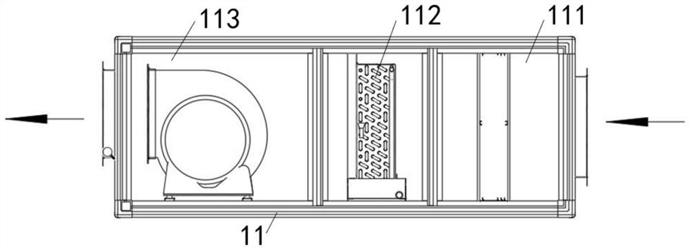 Split type heat pipe heat recovery fresh air unit