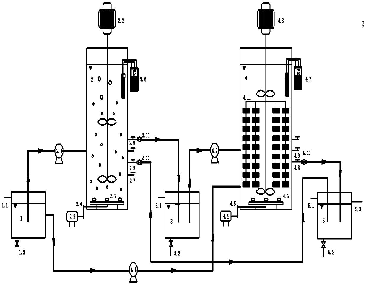 Segmented drainage type short-cut nitrification parallelly-connected anaerobic ammonia oxidation denitrifying phosphorous removal coupled endogenous denitrification device and method thereof