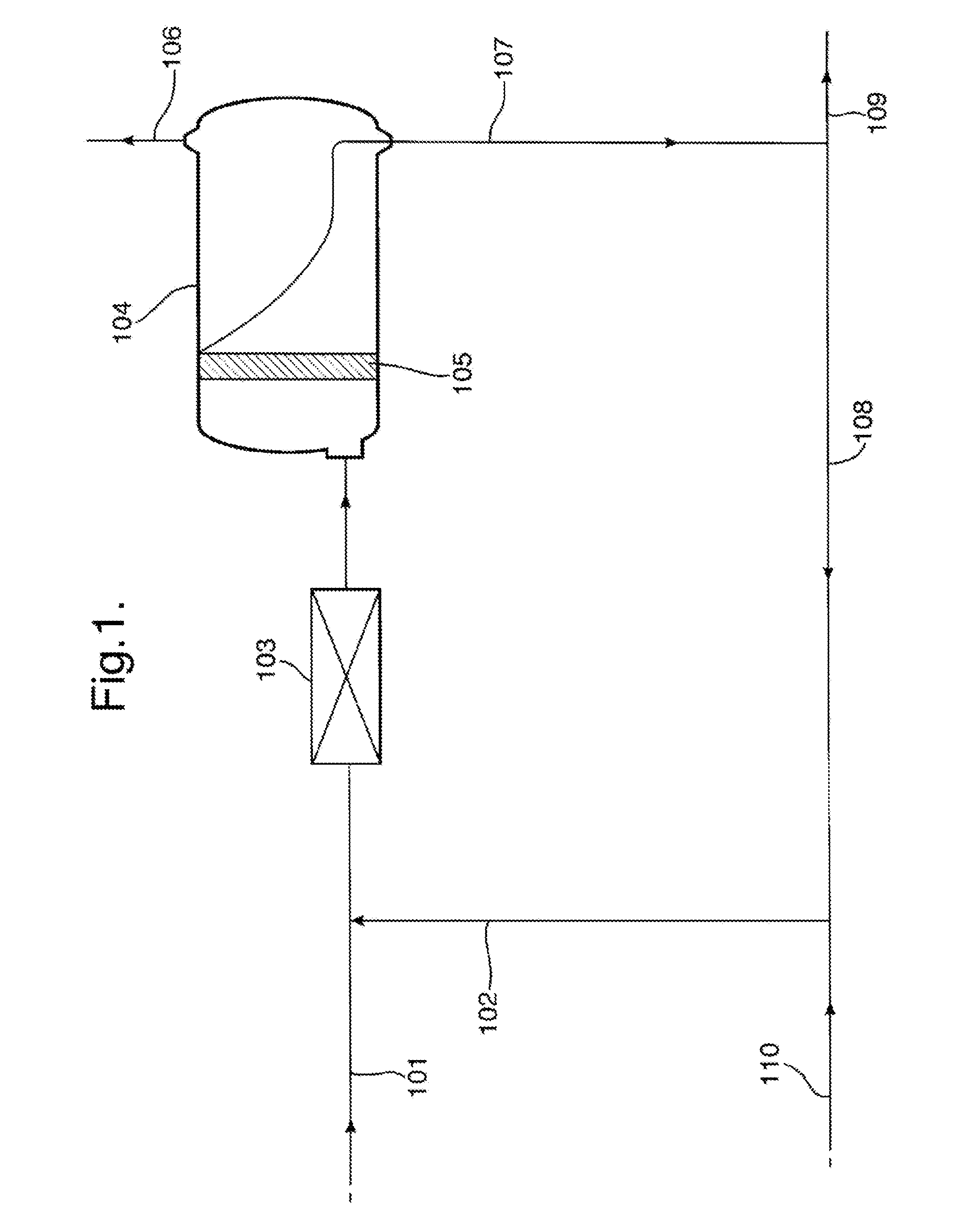 Process for preparing an organic hydroperoxide, industrial set-up therefore and process wherein such organic hydroperoxide is used in the preparation of an alkylene oxide