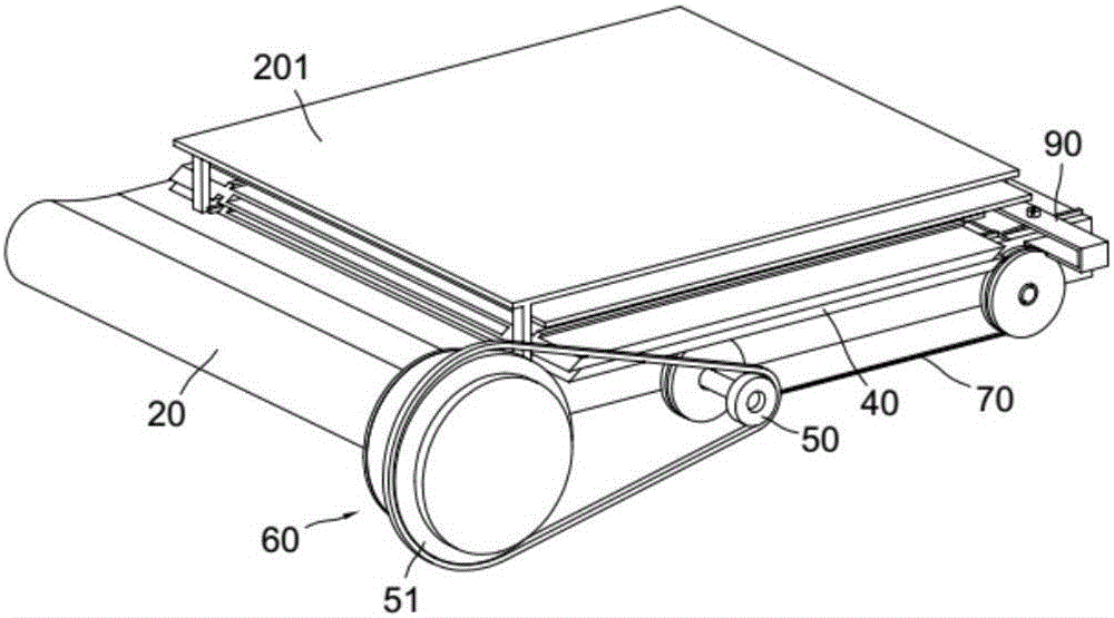 Water storage container with linear outstretching water collecting assembly