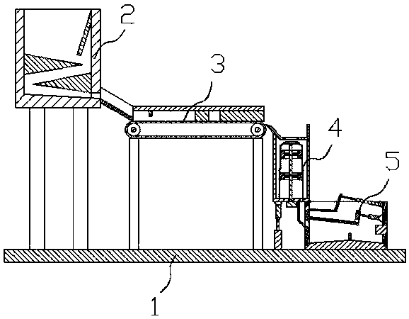 Shell breaking separating integrated machine for camellia oleifera seeds