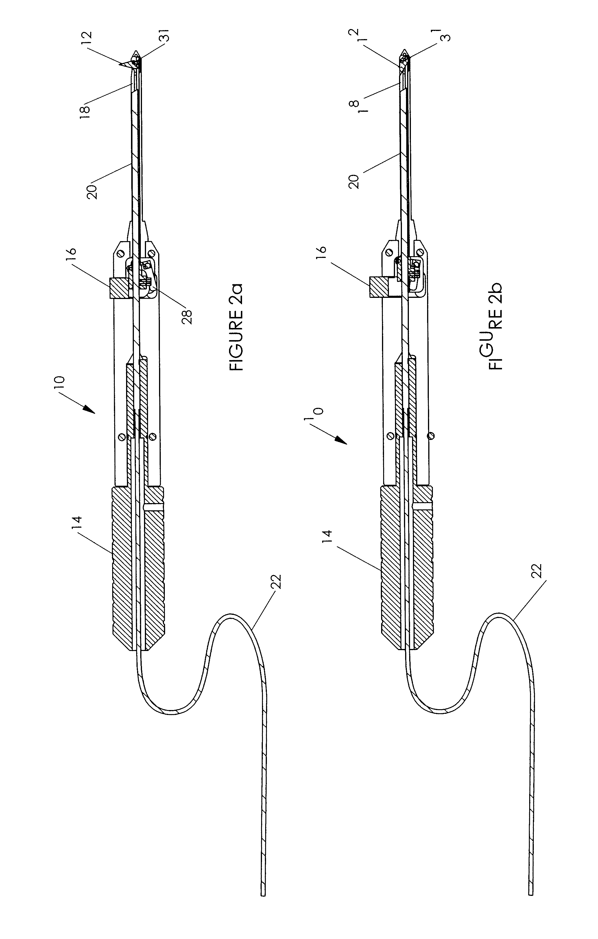 Endoscopic surgical tool with retractable blade for carpal tunnel release