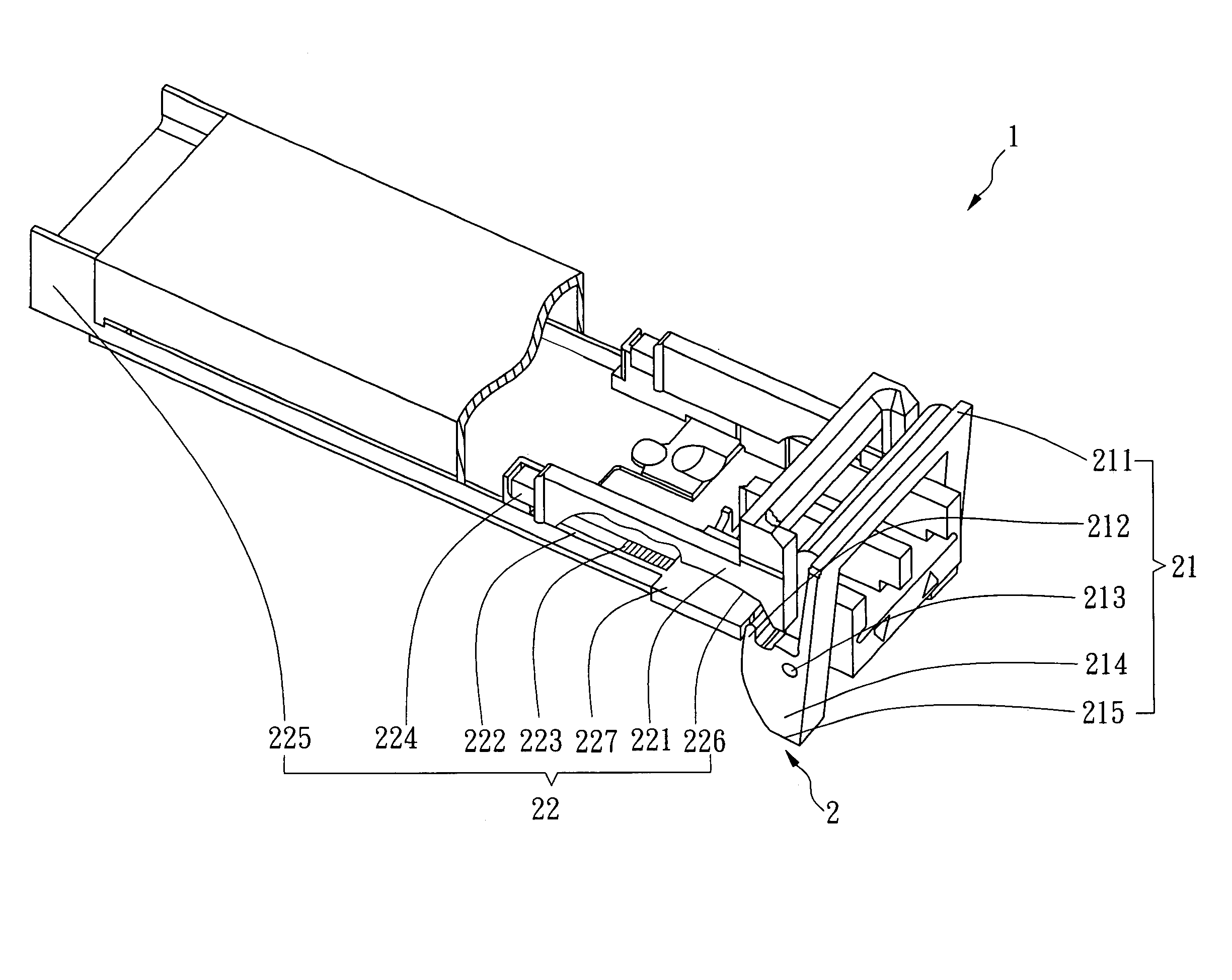 Eject-lever apparatus for optical transceiver