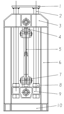 Tensile-shear test loading device with flight structure