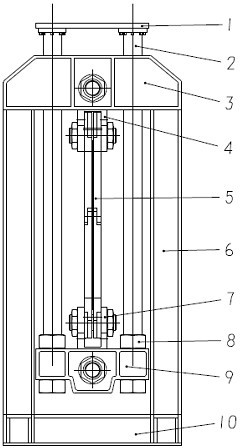 Tensile-shear test loading device with flight structure
