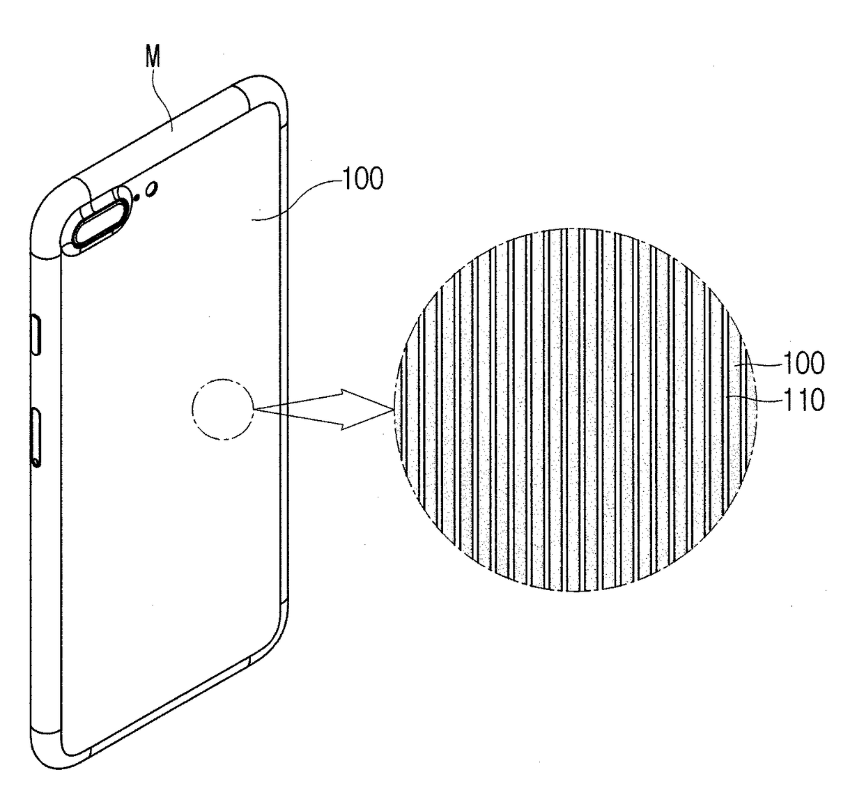 Metal frame transmitting the electromagnetic wave or having the function of heat radiation