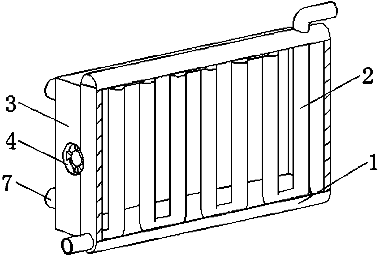 Die-cast aluminum double-alloy radiator