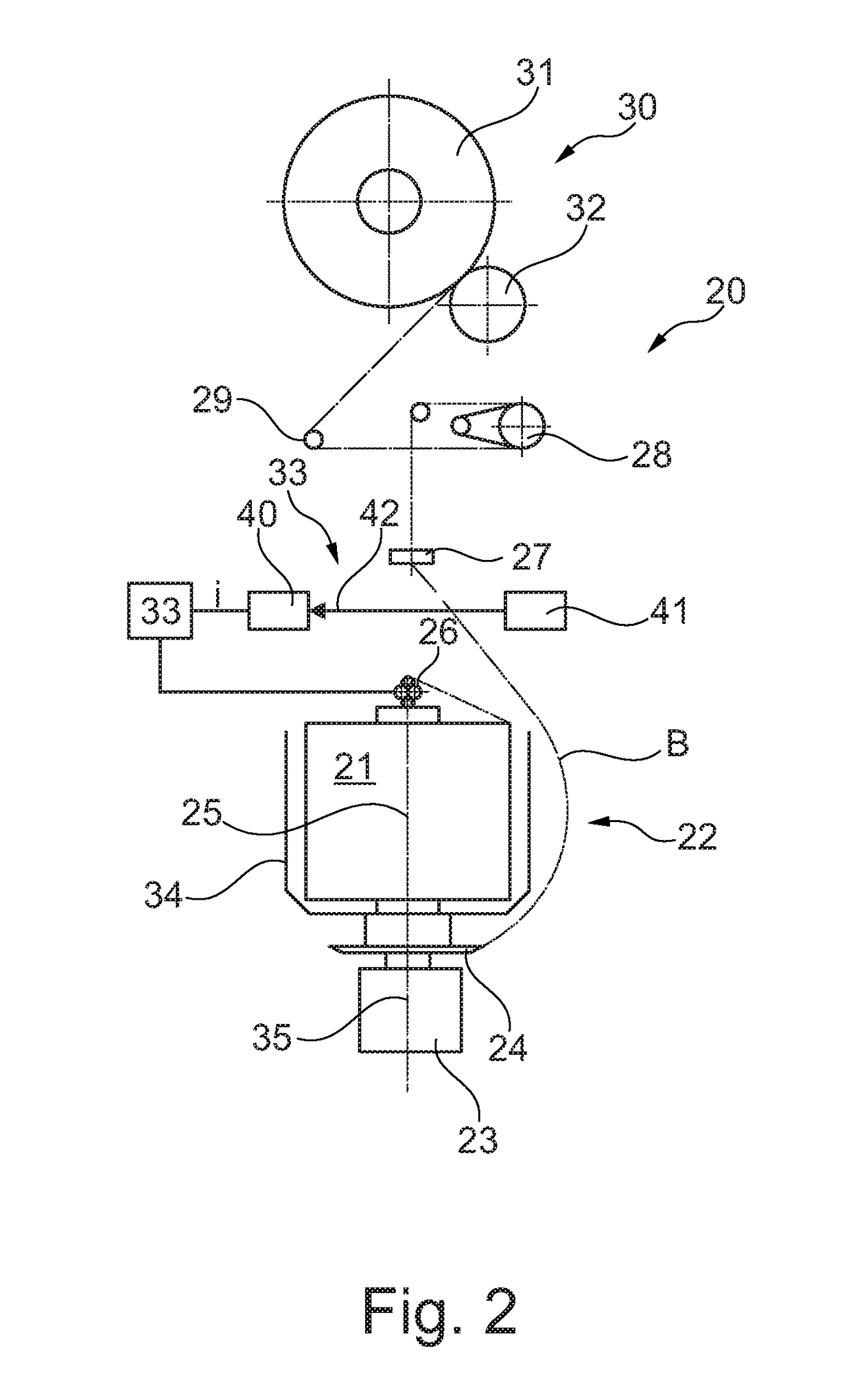 Device and method for determining the diameter of a yarn balloon formed by a continuous yarn at a workstation of a yarn balloon forming textile machine