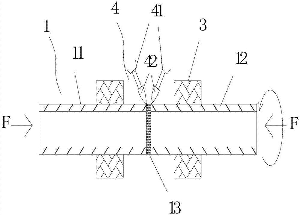 Combination welding pipe and manufacturing method and application thereof