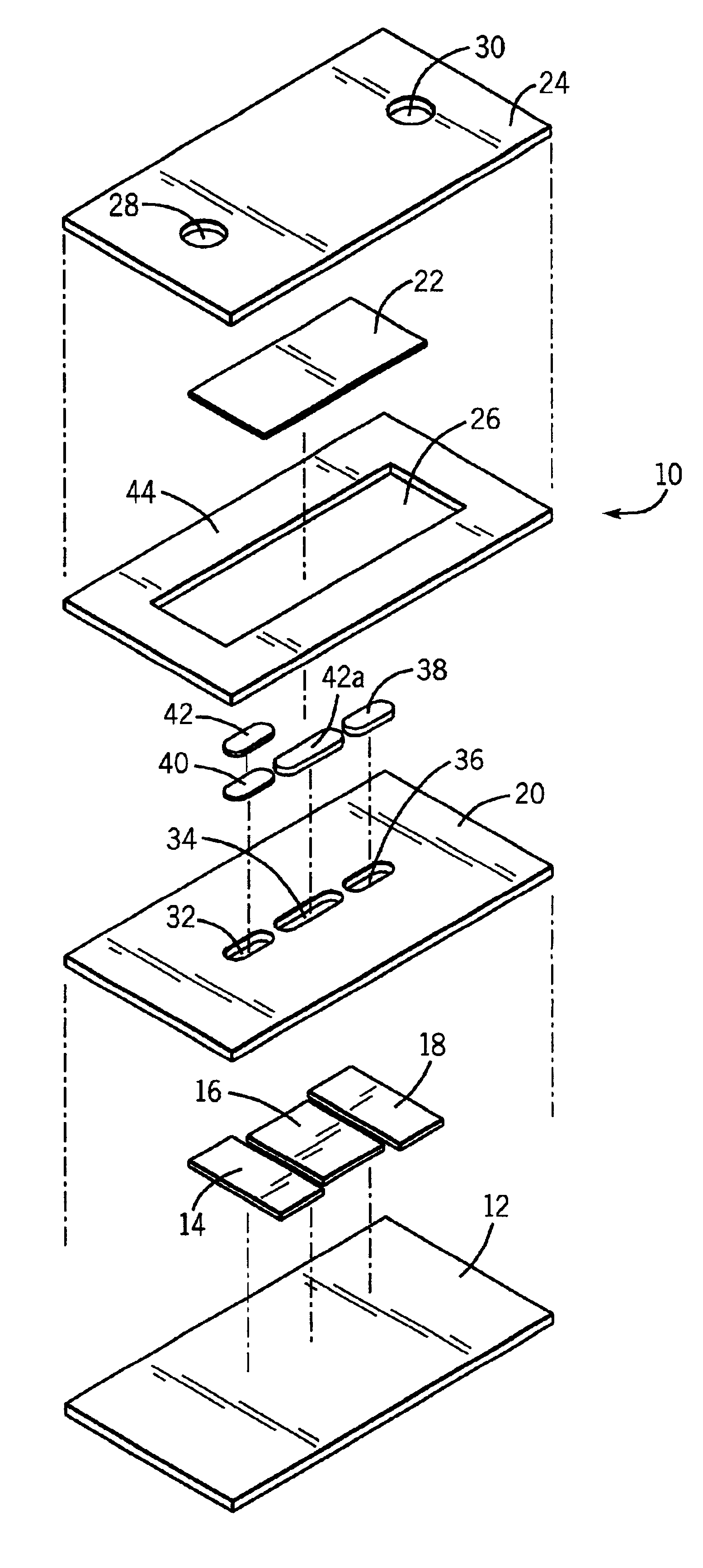 Sensor having electrode for determining the rate of flow of a fluid