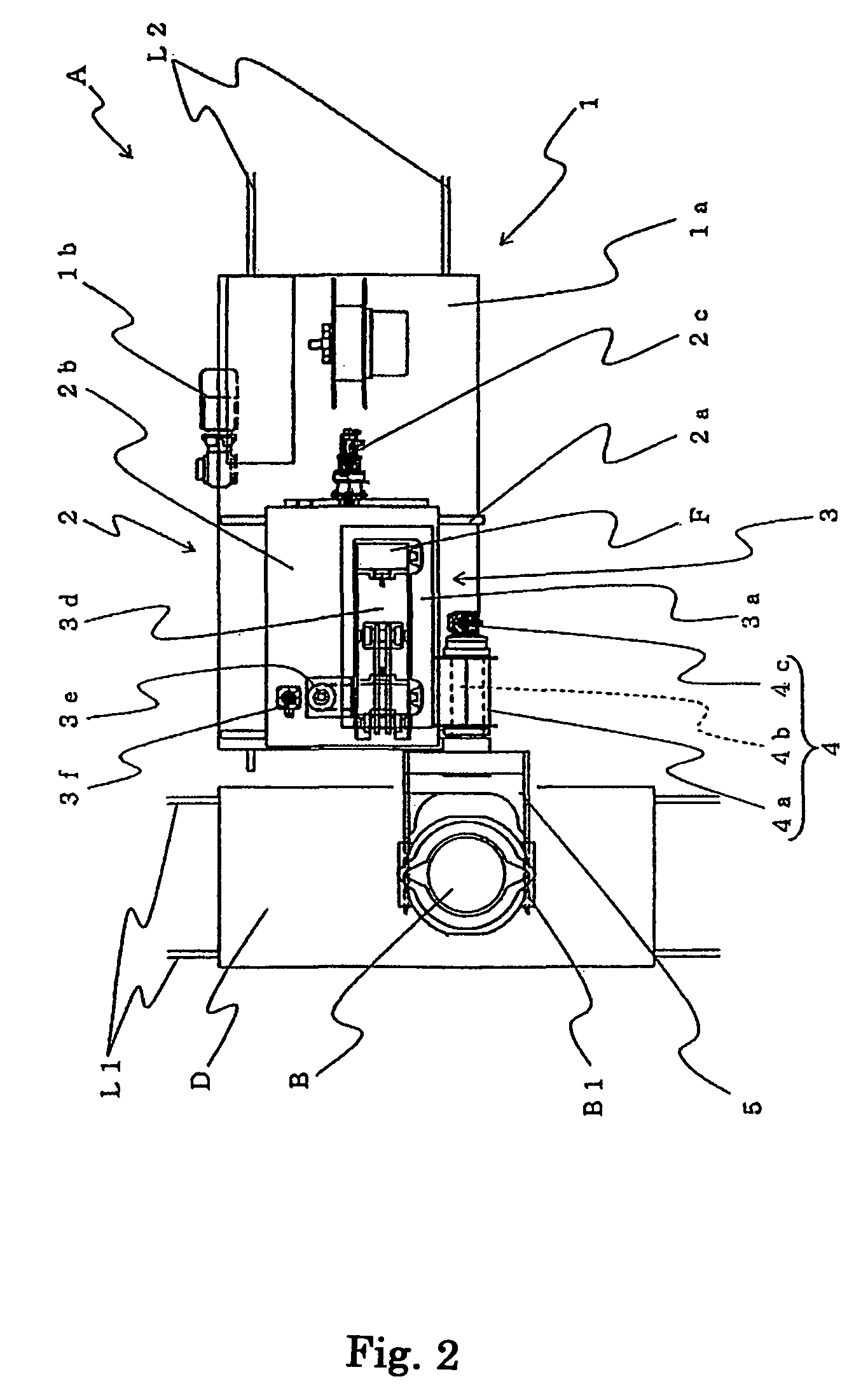 Carriage to transport a ladle and to transfer molten metal into equipment for pouring and transportation line for transporting molten metal