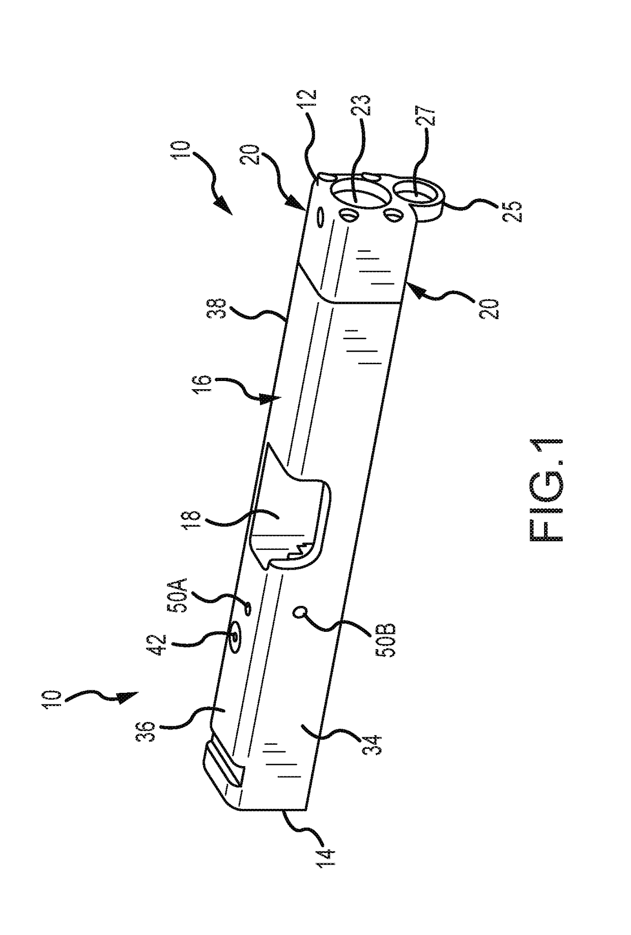 Automatic pistol slide with laser