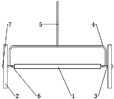 Asphalt felt laying frame