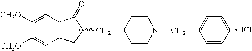 Gelled donepezil compositions and methods for making and using the same