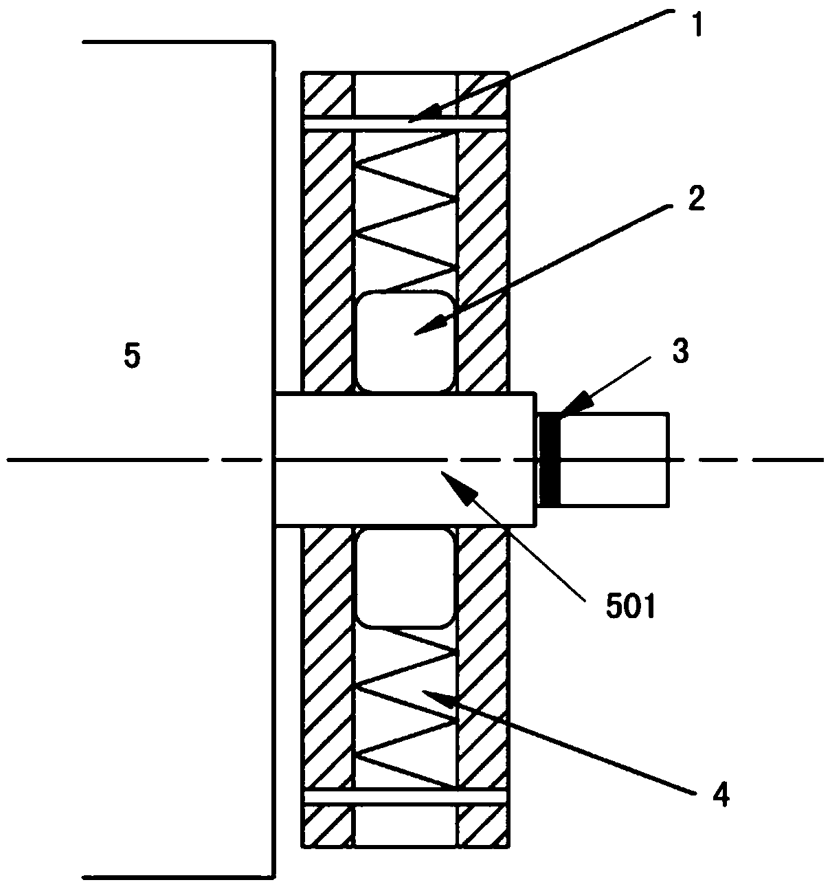 Replacement operation method for inertial wheel of hydraulic switch machine, and special tool thereof