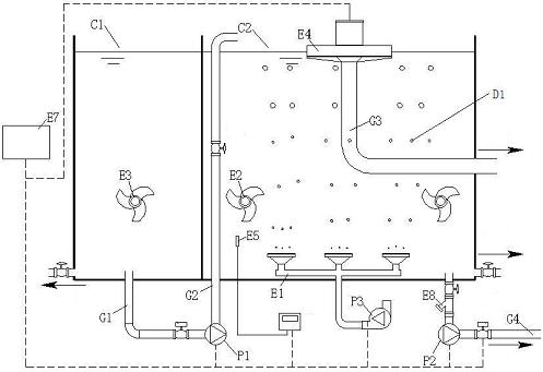 Integrated treatment device for granular activated carbon-SBR (Sequencing Batch Reactor) high salt organic wastewater