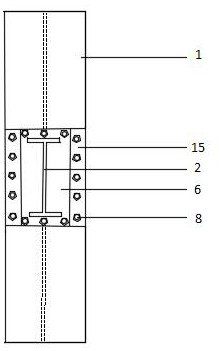 Buckling-restrained steel frame beam column connecting structure