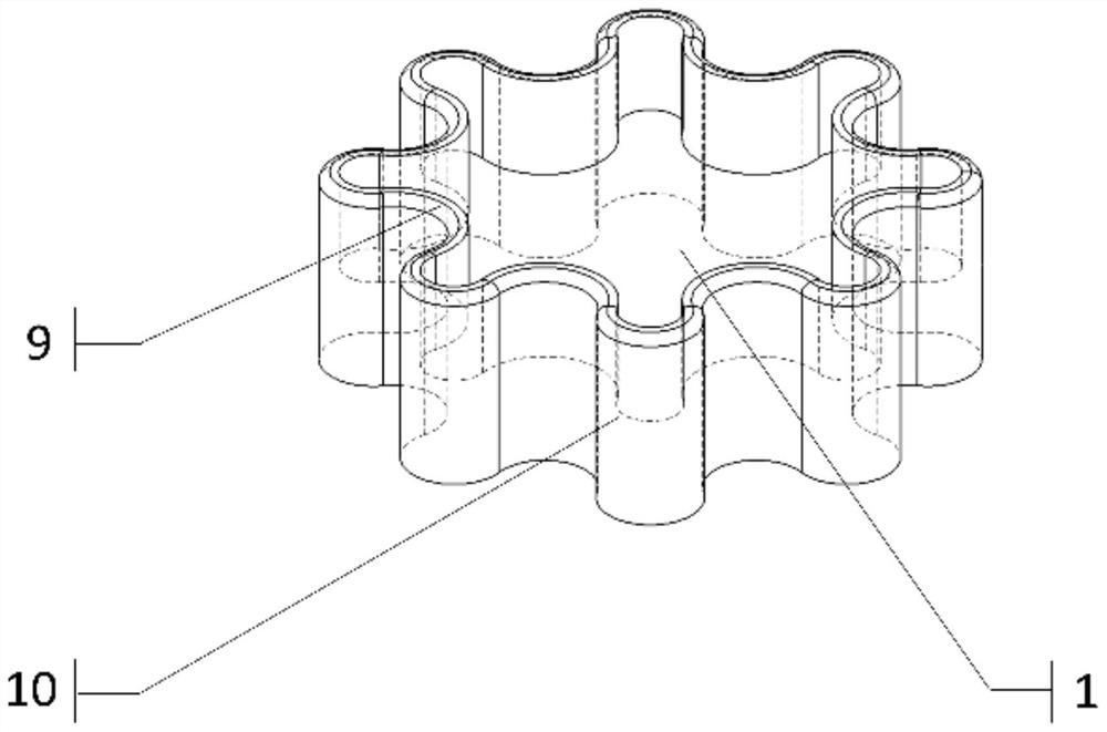 A petal -shaped nanofiber production device and method