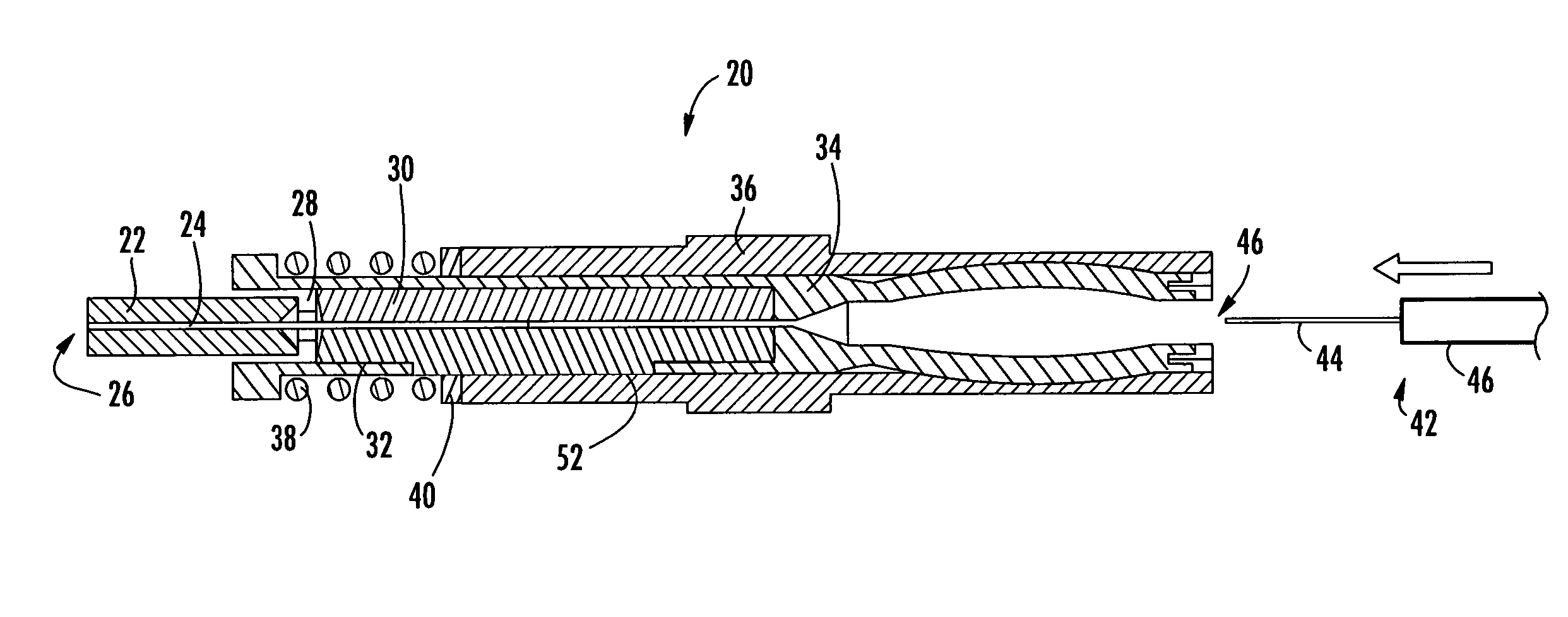 Mechanical splice connector with sequential splice and strain relief