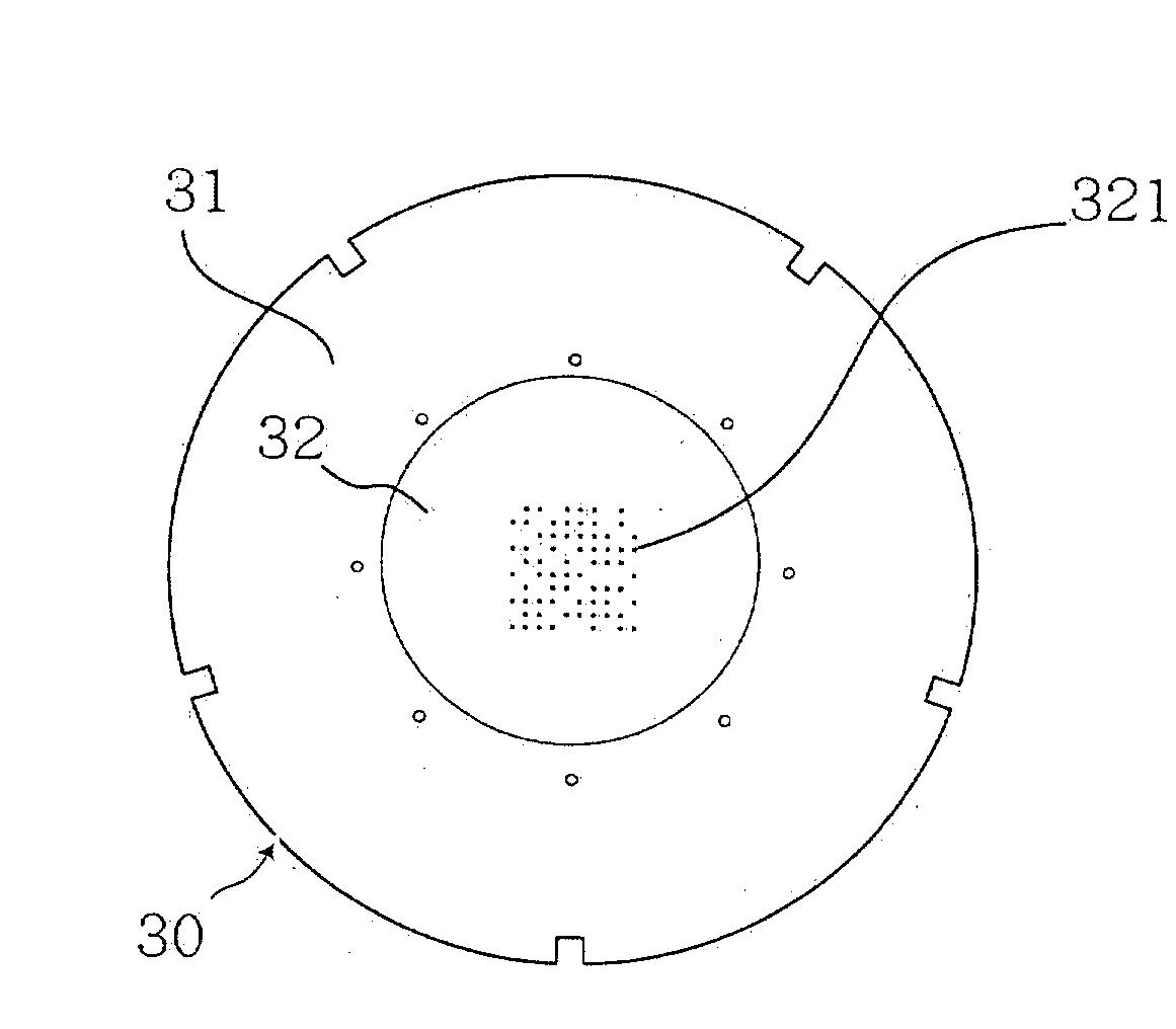 Vertical probe card and method for using the same