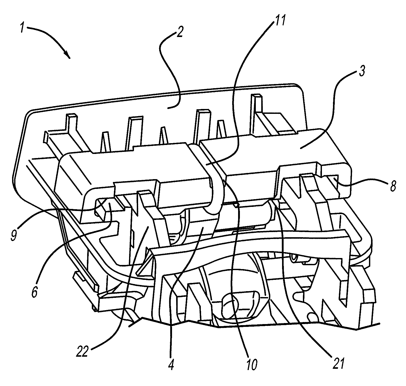 Shock-proof seat belt buckle for a motor vehicle