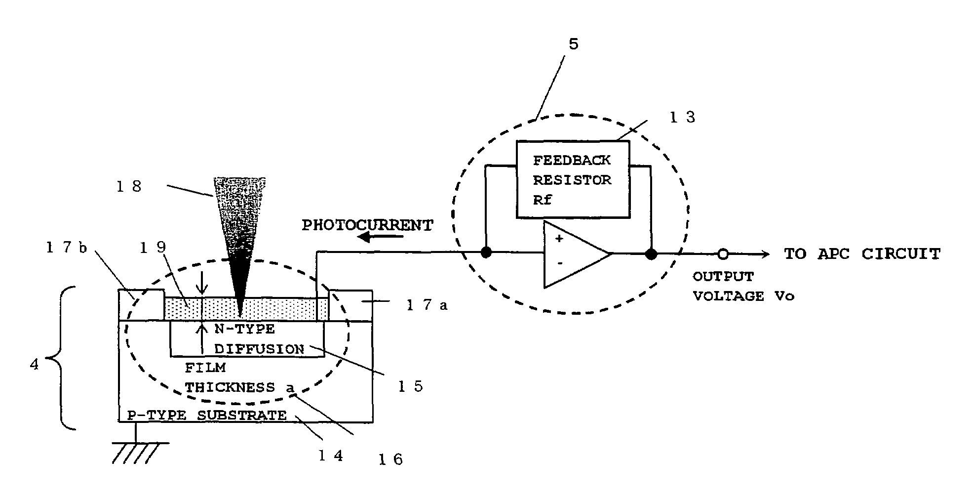 Light receiving circuit, semiconductor laser device, and optical pickup device