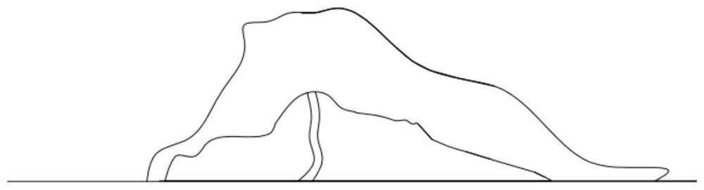 A kind of upward slurry column method grouting and top filling method