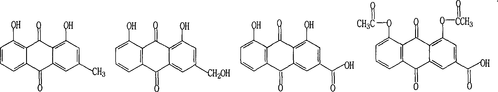 Synthesis method of rhein and Diacerein