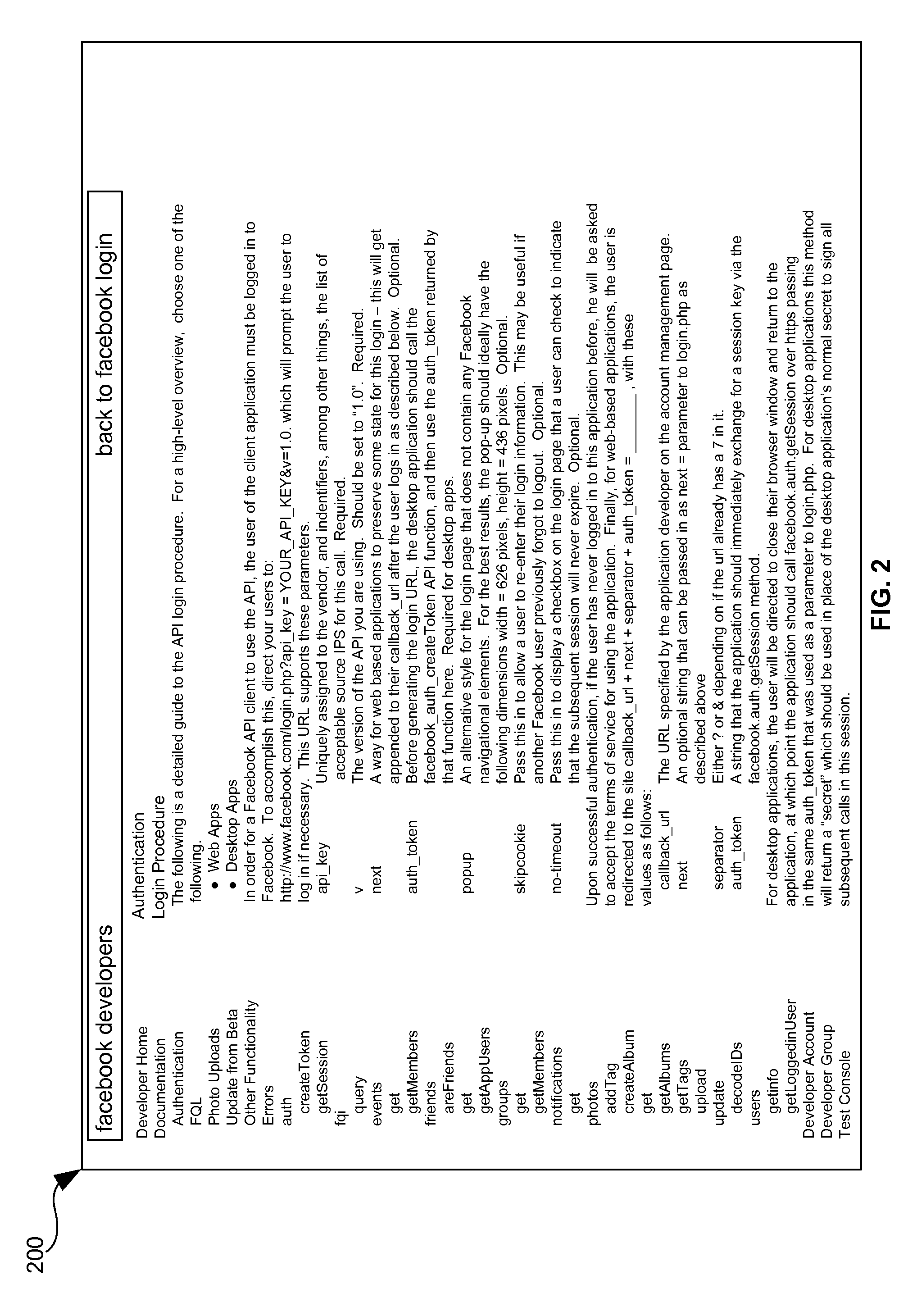 Network authentication for accessing social networking system information by a third party application