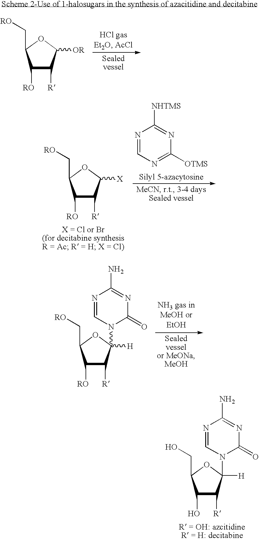 Process for Making 5-Azacytosine Nucleosides and Their Derivatives