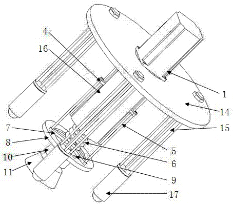 A self-adaptive grinding device for large curved surface grinding