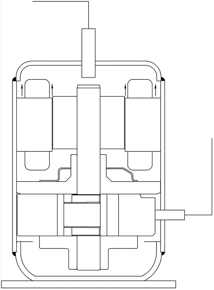 Oil separating device of compressor