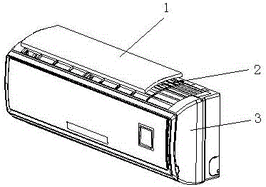 A wall-mounted air conditioner indoor unit using an air purifier