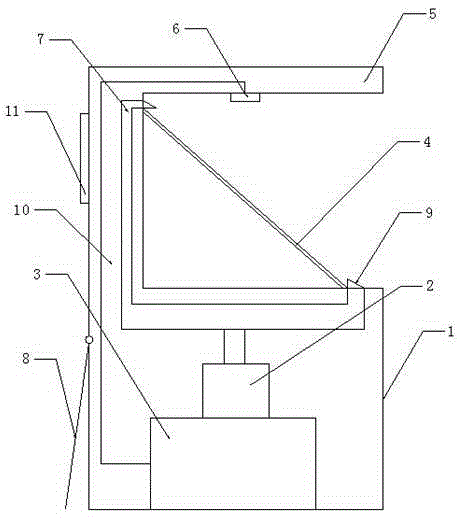 Dustproof 180 degree holographic projection cabinet