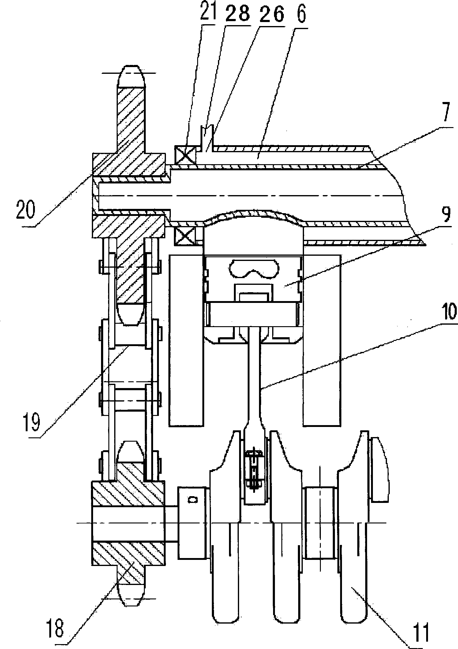 Rotating valve mechanism for internal combustion engine