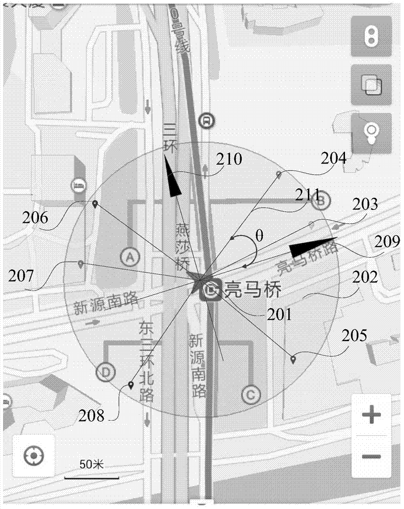 Positioning method and device based on electronic map