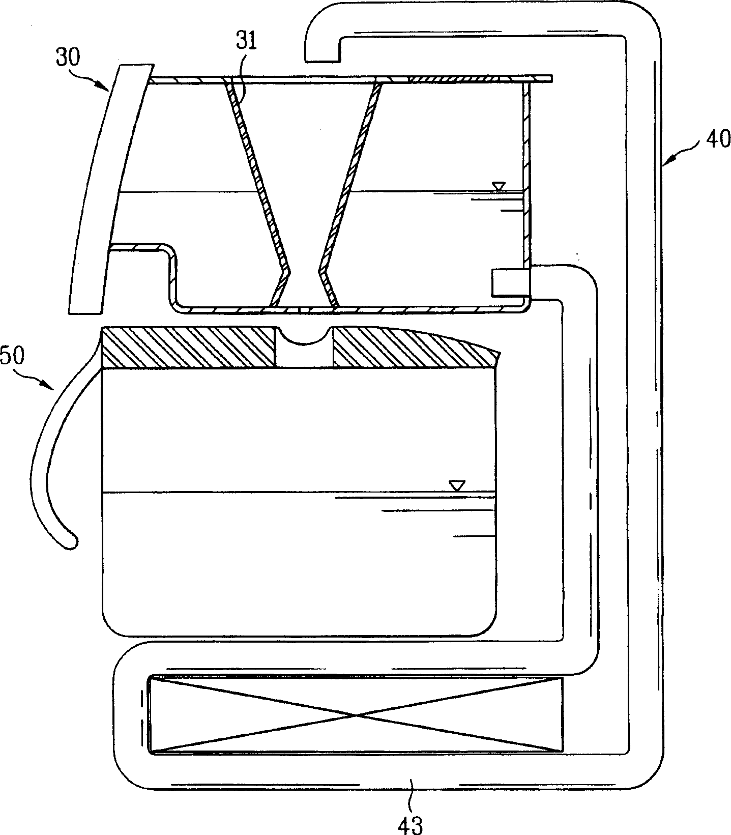 Microwave oven with coffee making device