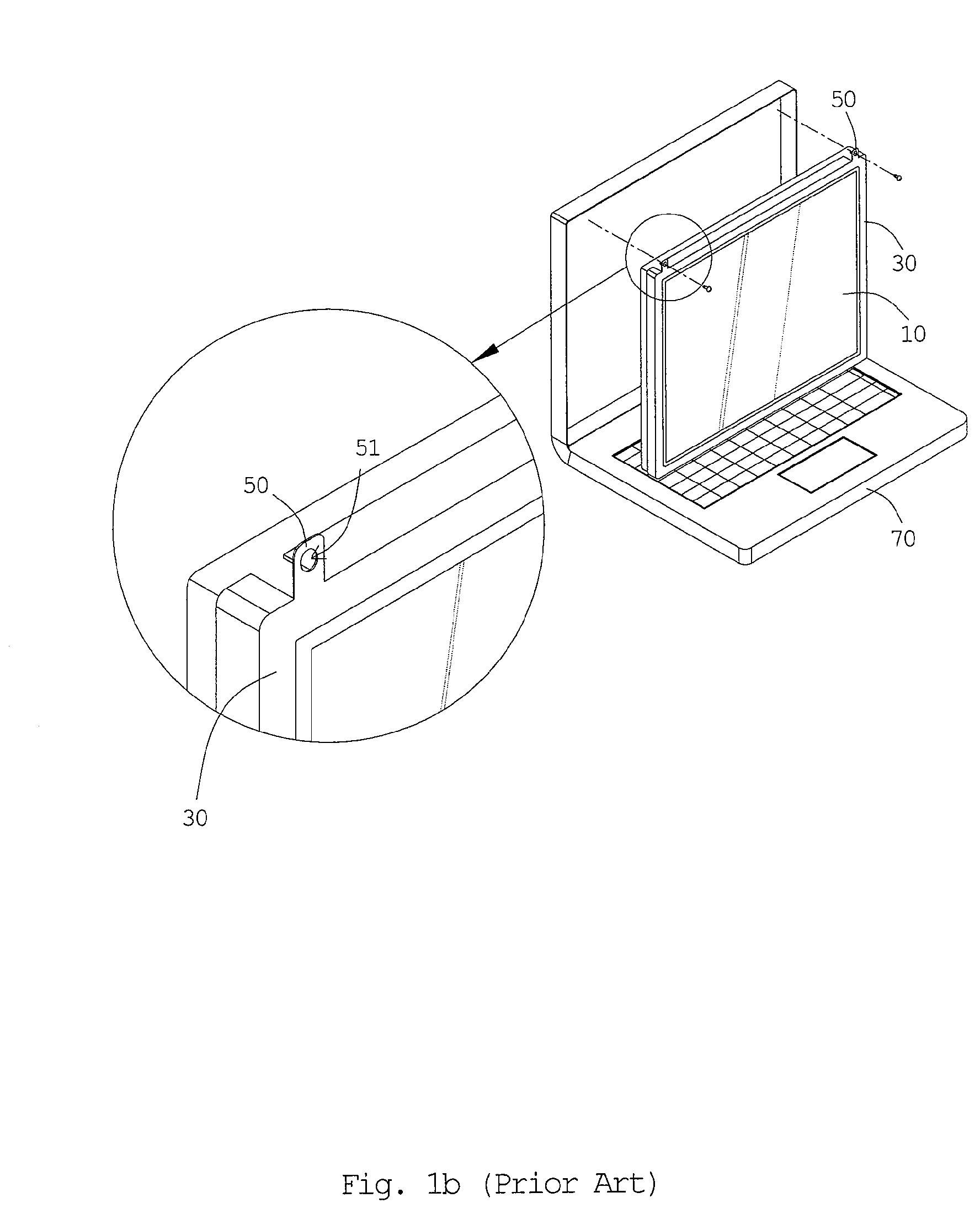 Frame with a Mounting Ear, Display Device Using the Frame and a Method of Manufacturing the Same